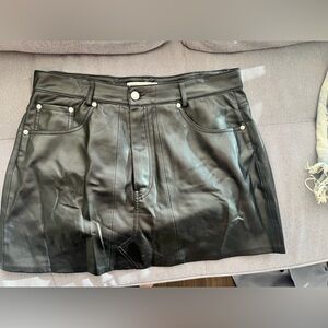 Zara pleather mini skirt
